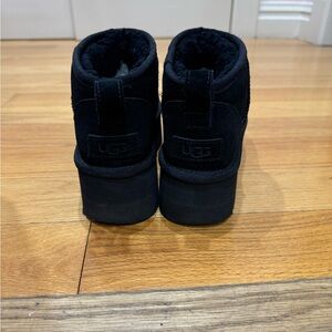 UGG platform booties.